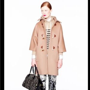 J Crew Collection wool toggle coat